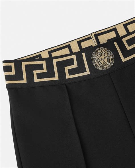 Versace Greca Border Stirrup Leggings 